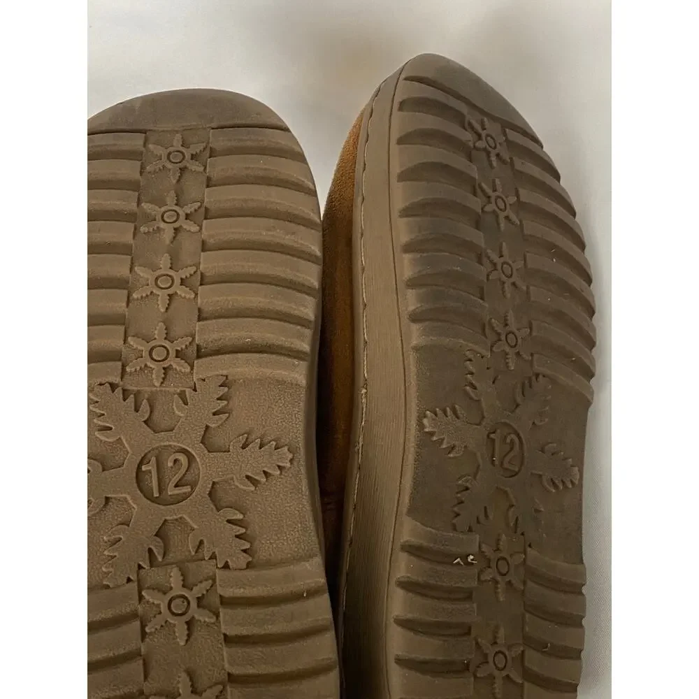 White Mountain Girls Low Boots Suede Fur lined Tan Size 12